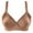 Coffee, variant on Sports Bras for Women Pullover Bra Feature V-Neck Balconette Bra Style W-814 Red 90