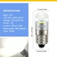 thumbnail image 2 of Ruiandsion E10 LED Signal Lamp for Candles Home Bedroom Office Decor Lights AC 220V White 10pcs, 2 of 7