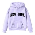 thumbnail image 4 of LIUJUNSHOP Kids Girls Oversized Hoodies Pullover Sweatshirts and School Days Comfortable Casual Outerwear for Everyday Purple 2-3 Years, 4 of 4