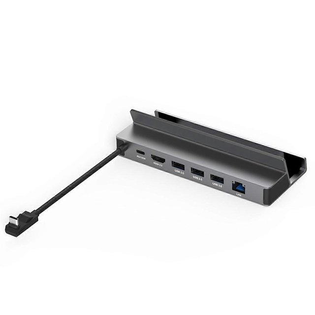 6 in 1 USB C Hub Docking Station for 4K 60Hz RJ45 PD100W Dock for Ally