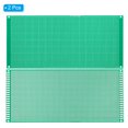thumbnail image 3 of Unique Bargains 8.7' x 3.9' Circuit de Carte PCB, 2 Cartes de Soudure de Perfboard Prototype Pcs, Vert, 3 of 5