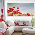 thumbnail image 1 of Flourishing Red Poppies - Floral Canvas Art Print, 1 of 3