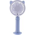 thumbnail image 1 of Ventilador eléctrico portátil de mano con luz nocturna colorida Mini ventilador portátil con carga USB (azul), 1 of 5