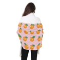 thumbnail image 4 of FORMRS Womens Scarf Winter Soft Long Big Warm Shawls Wrap Tassel Scarves, Cute Oranges, 4 of 9