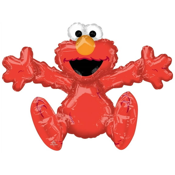 XL 26" Sitting Elmo Air Filled Mylar Balloon Sesame Street Party Decoration