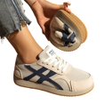 thumbnail image 4 of Willtoo Womens Sneakers Mesh Breathable Lace Up Low Top Color Block Walking Shoes Lightweight Round Toe Casual Flat Trainers, 4 of 5
