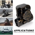 thumbnail image 4 of FARBIN Air Horn for Truck Motorcycle Horn 12V Train Horn for Pickup 150dB Loud Car Horn Compact Snail Motohorn for  Motorcycle Car Truck SUV RV (Personality Gold), 4 of 7