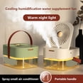 thumbnail image 2 of Ventilador de aire acondicionado de doble pulverización para el hogar, ventilador de escritorio con temporizador portátil recargable por USB, Control remoto para el hogar, la Oficina y el dormitorio Fivean unisex, 2 of 2