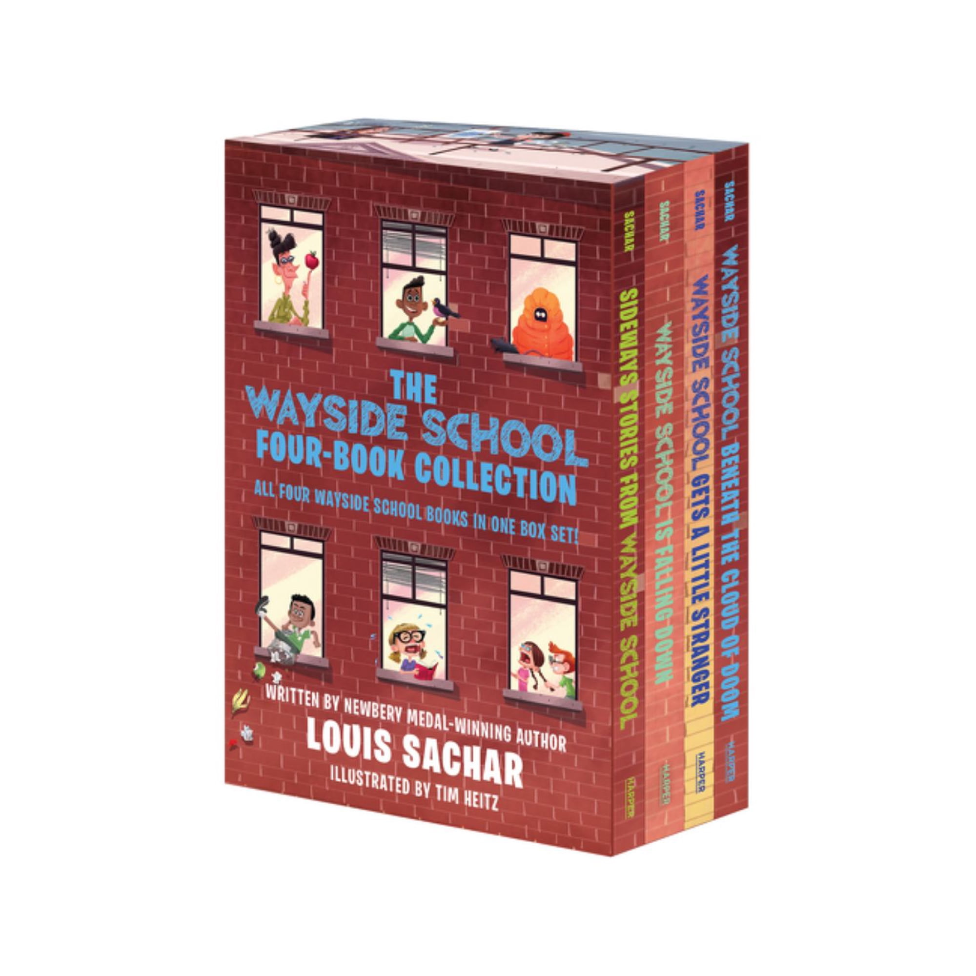 The Wayside School 4-Book Box Set: Sideways Stories from Wayside School, Wayside School Is Falling down, Wayside School Gets a Little Stranger, Wayside School Beneath the Cloud of Doom (Hardcover)