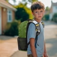 thumbnail image 2 of Pzuqiu School Bus Print 17 Inch Kids Backpack for Boys Girls Ages 6-18 Elementary Students Schoolbag with Adjustable Straps Large Capacity Bookbag for Back to School Travel Use, 2 of 7