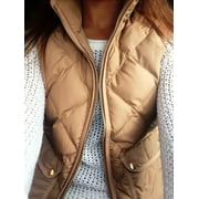 Sunisery Women Puffer Padded Vest Jacket Gilet Ladies Sleeveless Coat Snowsuit Jacket