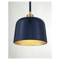 thumbnail image 5 of Trade Winds Nora 1-Light Pendant in Navy Blue with Natural Brass, 5 of 5