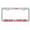 Chrome/Red, variant on Hike More Worry Less License Plate Frame Mountains Adventure Await/Car Accessories Auto License Plate Frame Car Tag Holder (Black/L.Pink)