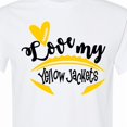thumbnail image 4 of Inktastic Love My Yellow Jackets Football T-Shirt, 4 of 5