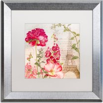 Trademark Fine Art "Always Paris II" Canvas Art by Color Bakery, White Matte, Silver Frame