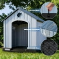 thumbnail image 4 of Waleaf Durable Waterproof Plastic Dog House for Small to Large Sized Dogs, Indoor Outdoor Doghouse with Elevated Floor, 4 of 7