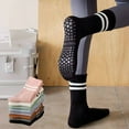 thumbnail image 4 of TELOLY 4Pairs Pilates Socks,Silicone Anti-Slip Design Cute Pilates Socks,Enhances Stability and Prevents Slipping Pilates Socks with Grips for Women,Style1, 4 of 5