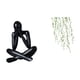 thumbnail image 1 of Figura de escritorio,Escultura abstracta para decoración de oficina y hogar.,Adhesivo de pared,Pegatinas de pared de vides colgantes para dormitorio,Calcomanía de pared con hojas de plantas, 1 of 8