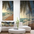 thumbnail image 1 of Belle Plage Tropicale avec Palmiers - Impression sur Toile Photo de Plage, 1 of 3