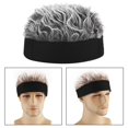 thumbnail image 5 of ZheElen Tuque Unisexe avec Perruque de Mode pour Cheveux, Sans Bord, 5 of 5