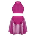 thumbnail image 5 of iEFiEL Girls Sleeveless Crop Top with Bottoms Set for Celebration of Spirit Praise Lyrical Dance, 5 of 7