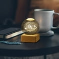 thumbnail image 3 of Astronaut Crystal Ball Night Light with Glowing Planetary Effect, USB Operated for Warm/RGB Lighting, Bedroom Decor, and Festive Present, 3 of 4