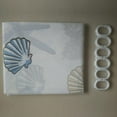 71"x71" Sea Shell Shower Curtain Waterproof Beach Curtain Decor