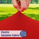 thumbnail image 2 of Mantel Moosfor Spandex, paquete de 2 unidades, para mesa rectangular de 6 pies, color rojo, 2 of 9