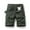 Army Green, variant on AXXD Mens Work Shorts Summer Stripe Work Shorts with Multi-pocket Mid-waist Cargo Shorts New Arrival