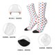 thumbnail image 5 of Balery Red Blue Polka Dots Calcetas Largas con Estampado para Hombre y Mujer – Suaves y Transpirables, Talla Única (US 5-11), 5 of 6