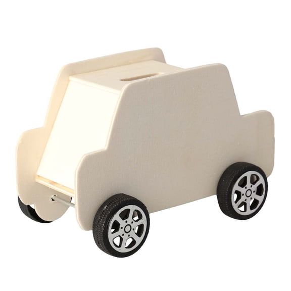 Wooden Car Bank Money Saving Box - Bank Educational Toy for Kids