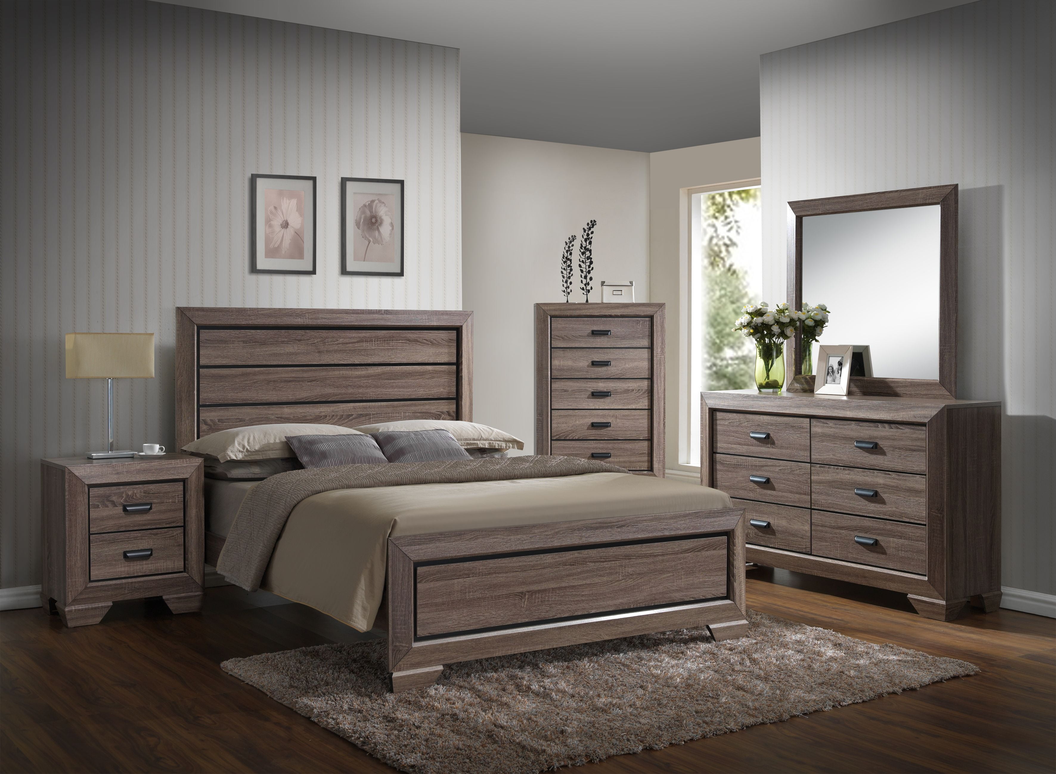Home Source Danielle Queen 6 Piece Bedroom Set