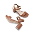 thumbnail image 3 of Sandalias Plataforma para Mujer DREAM PAIRS Marrón Talla 6.5, 3 of 7