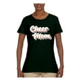 thumbnail image 2 of Wild Bobby Retro Cheer Mom Girl Sports Women Graphic Tee, Forest Green, X-Large, 2 of 5