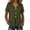 Army Green(Womens Shirts), variant on Short Sleeve Tops for Women V Neck Blouses Front Pleated Button Up Tunic Cotton Linen Casual Business Work Shirts
