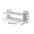 thumbnail image 4 of NOVELAR Plastic Wall Mount Shelf, 11.81 in Wide, No Tools Installation for Easy Setup, Space-Saving Storage for Set-Top Boxes and Electronics, 4 of 7
