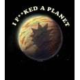 thumbnail image 2 of Junior's Rick And Morty Gaia and Rick I F**ked a Planet Graphic Tee Black Medium, 2 of 3