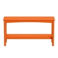 thumbnail image 3 of WestinTrends 55" Outdoor Patio HDPE Adirondack 2-Tier Shelf Console Table, Orange, 3 of 16