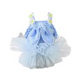thumbnail image 2 of Visland Pet Dress Skin-Friendly Flower Decor Wedding Clothes Multi-Layered Mesh Dress with Snap-Button for Dogs Cat Daily Wear Photography Outfit, 2 of 7