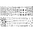 thumbnail image 2 of Pegatinas Tatuaje para Dedos Tatuajes Temporales Flores Impermeables 10 Uds., 2 of 9