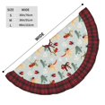thumbnail image 3 of Sigee Ragonfly And Ladybug for Christmas Decoration Tree Skirt Christmas Plaid Tree Skirt,Christmas home decor Holiday Tree Skirt Fits TChristmas Tree-30", 3 of 6