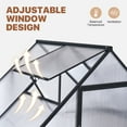 thumbnail image 2 of Clouddwell 4x6 FT Outdoor Greenhouse Sheds - Polycarbonate Panels & Sturdy Aluminum Frame, 2 of 9