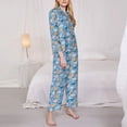 thumbnail image 2 of Bingfone Womens Pajama Sets Cute Chickens and Flowers Print,Long Sleeve Loungewear Pajamas Set-XX-Large, 2 of 8