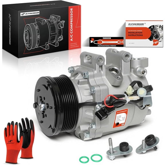 A-Premium AC Compressor with Clutch Compatible with Honda Civic 2006-2011 L4 1.8L Coupe Sedan