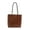 Brown, variant on Large Capacity Tote Bag for Women Autumn Winter Handbag PU Shoulder Bag