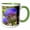 Green/White, variant on 3drose, Bee on Artichoke Thistle, Desert Botanical Garden, Phoenix, Arizona., 11oz Mug