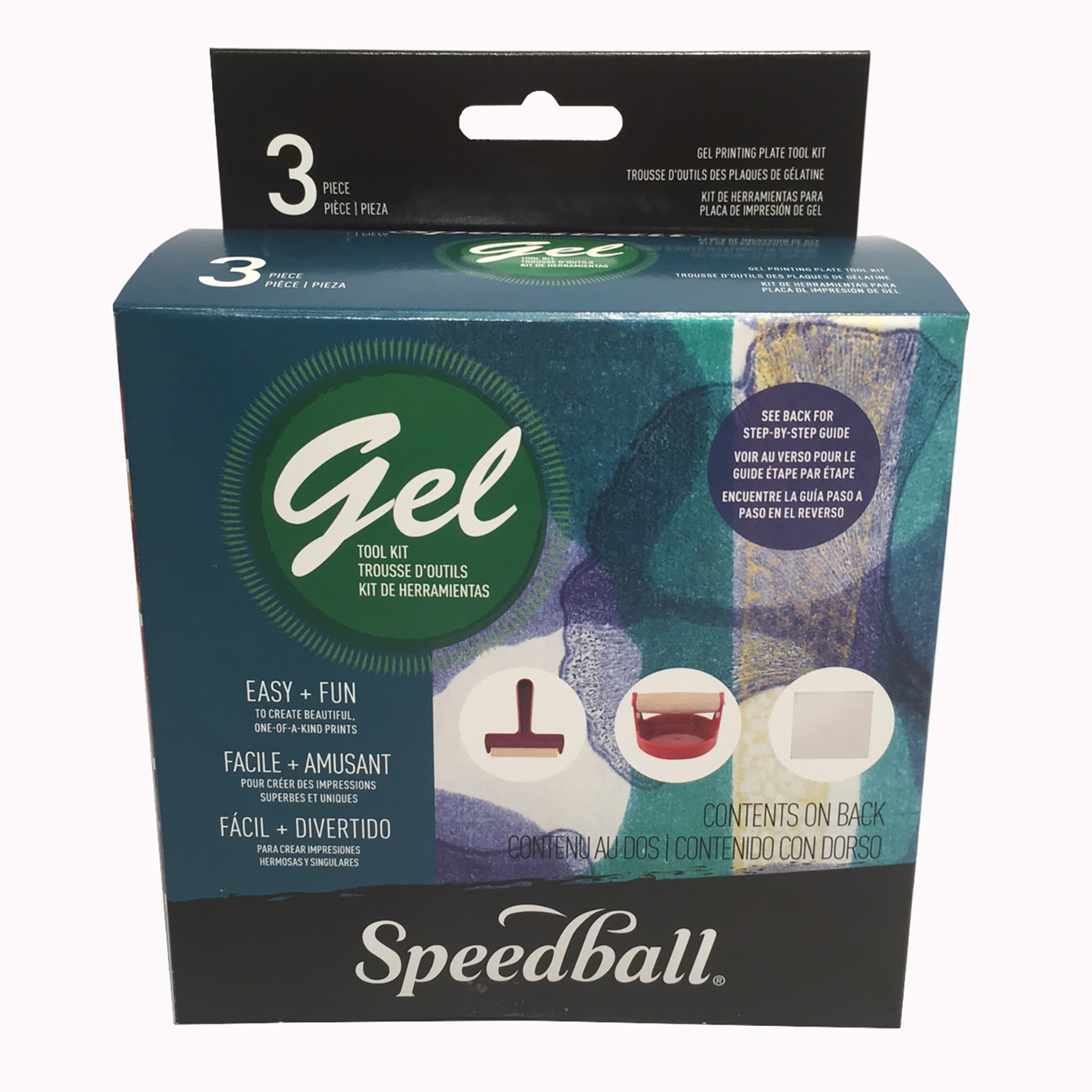 Speedball Gel Printing Tool Kit, 3Pieces