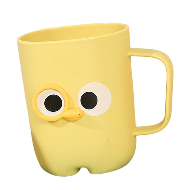 Vasos para enjuague bucal, organizador de pasta de dientes para encimeras, hogar, hombres y mujeres Amarillo Grande