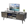 thumbnail image 2 of Mueble de TV Top Living Moderno Negro con Detalles Café, 2 of 6
