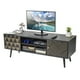 thumbnail image 2 of Mueble de TV Top Living Moderno Negro con Detalles Café, 2 of 6
